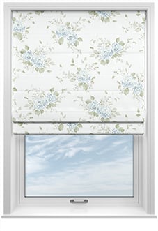 Shabby Chic by Rachel Ashwell Belle Hydrangea, Duck Egg - Roman Blind